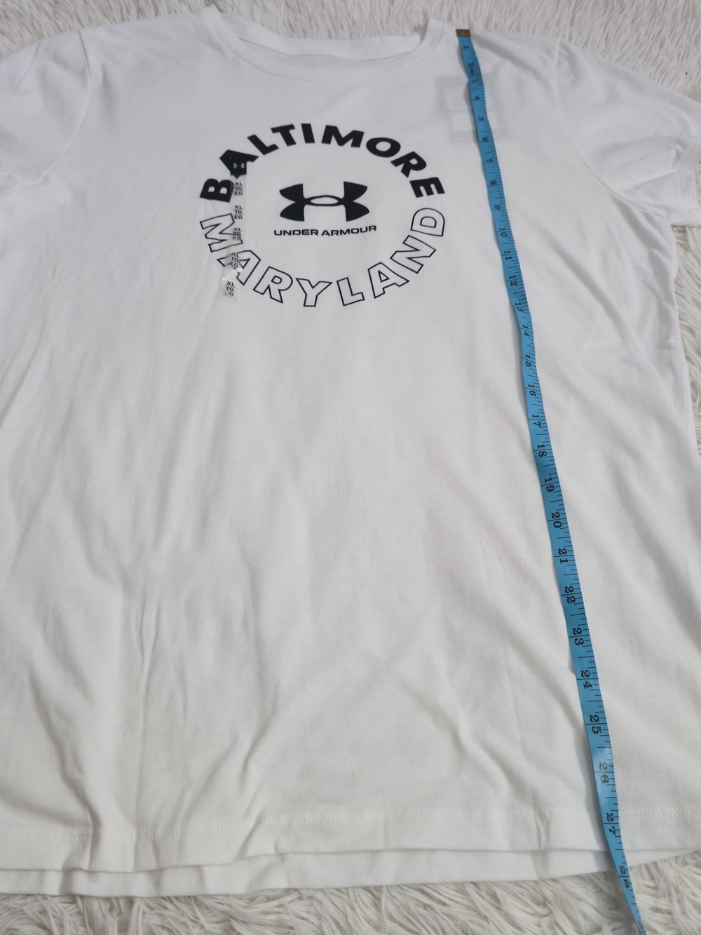 Under Armour NWT White Baltimore Maryland Logo Short Sleeve‎ Tee - Picture 9 of 10
